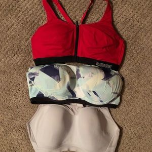 Victoria’s Secret three sports bras